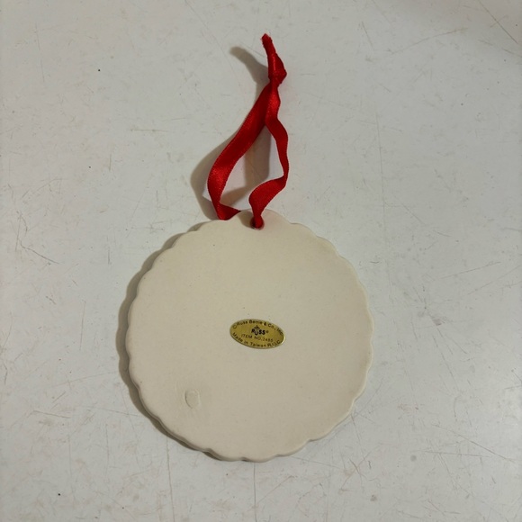 🛍️3/$30 Vintage NIB Russ‎ ceramic Christmas holiday tree wreath ornament - Picture 9 of 11